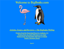 Tablet Screenshot of bigbeaks.com